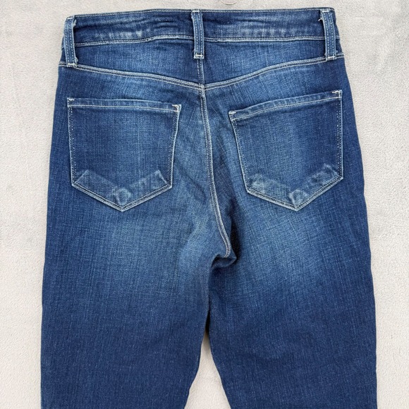 L'AGENCE High Rise Flare Denim Jeans Dark Wash‎ Strech Women's Size 24 - Picture 8 of 12